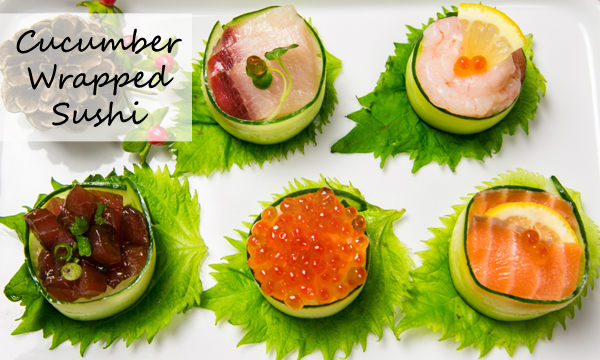 Cucumber Wrapped Sushi | JustOneCookbook.com