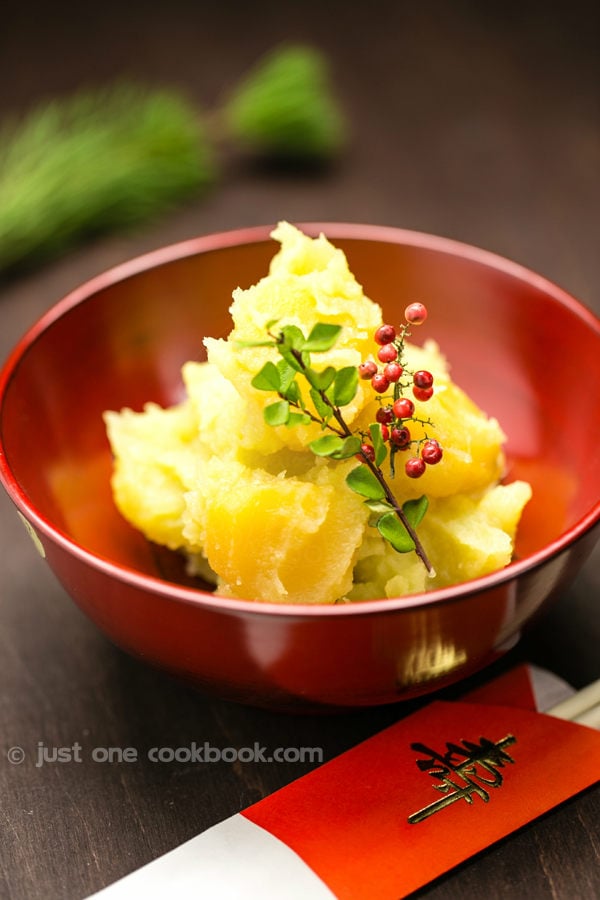 Kuri Kinton (Candied Chestnuts with Sweet Potatoes) | JustOneCookbook.com