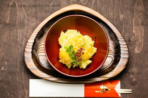 Kuri Kinton (Candied Chestnuts with Sweet Potatoes) | JustOneCookbook.com