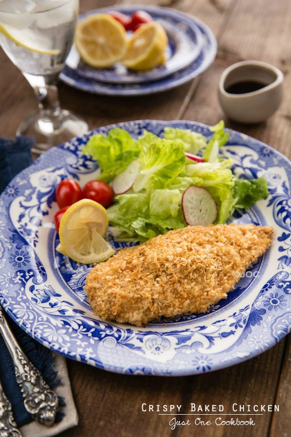 Crispy Baked Chicken 揚げないチキンカツ • Just One Cookbook