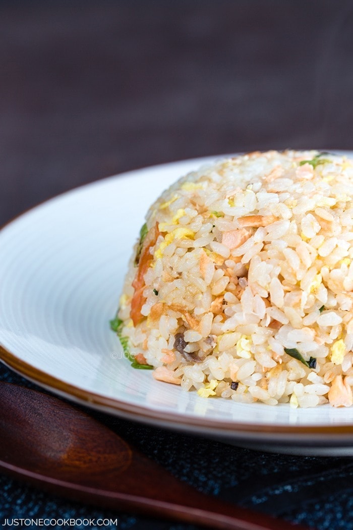 Salmon Fried Rice | Easy Japanese Recipes at JustOneCookbook.com