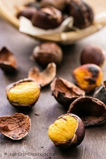 Roasted Chestnuts| JustOneCookbook.com