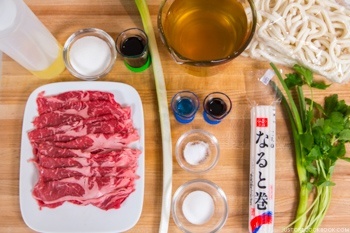 Niku Udon Ingredients Niku Udon Ingredients