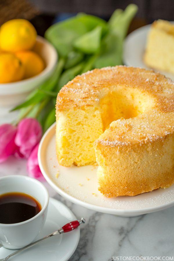 Meyer Lemon Chiffon Cake | JustOneCookbook.com