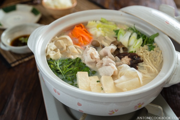 Soy Milk Hot Pot (Tonyu Nabe 豆乳鍋) | Easy Japanese Recipes at JustOneCookbook.com