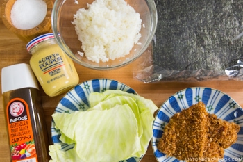 Chicken Katsu Onigirazu Ingredients