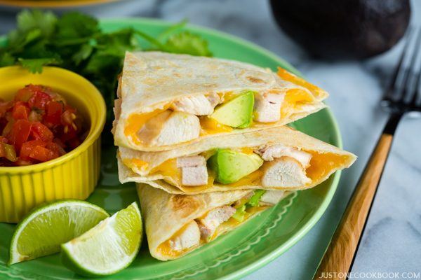 Teriyaki Chicken Quesadilla | Easy Japanese Recipes at JustOneCookbook.com