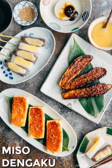 Miso Dengaku with Tofu, Eggplants, Daikon & Konnyaku (豆腐・ナス・大根・こんにゃくの味噌田楽) | Easy Japanese Recipes at JustOneCookbook.com