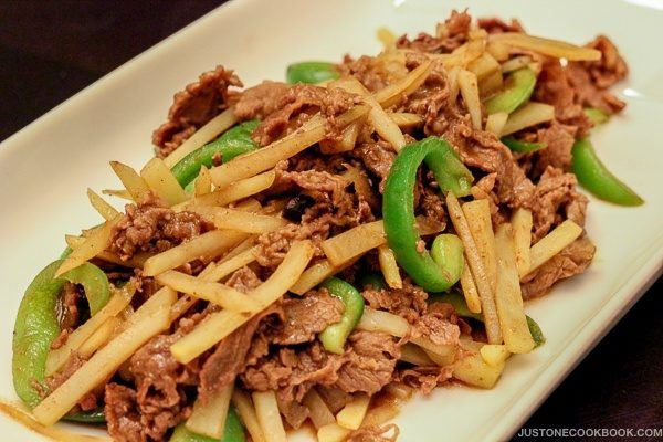 Chinese Pepper Steak チンジャオロース • Just One Cookbook