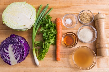 Asian Coleslaw Ingredients