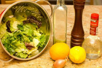 Green Salad with Blood Orange Vinaigrette 1