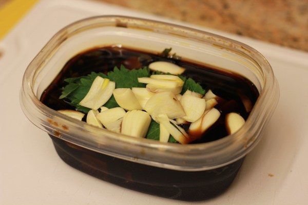 Shiso Garlic Soy Sauce ニンニク紫蘇醤油 Just One Cookbook