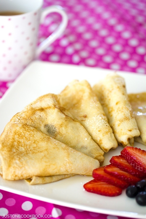 Simple Crepes | JustOneCookbook.com