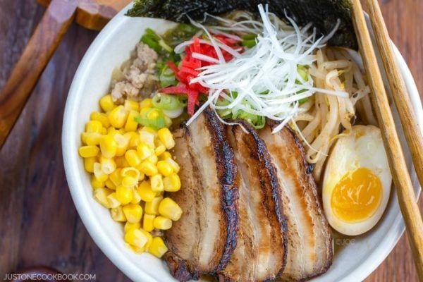 Miso Ramen - A homemade miso #ramen broth that's quick and easy, yet much better than packaged ramen soup!