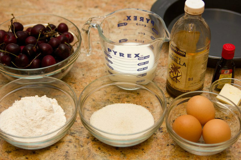 Cherry Clafoutis Ingredients