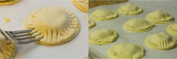 puff pastry shell on top of parchment paper