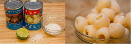 Lychee Coconut Sorbet Ingredients