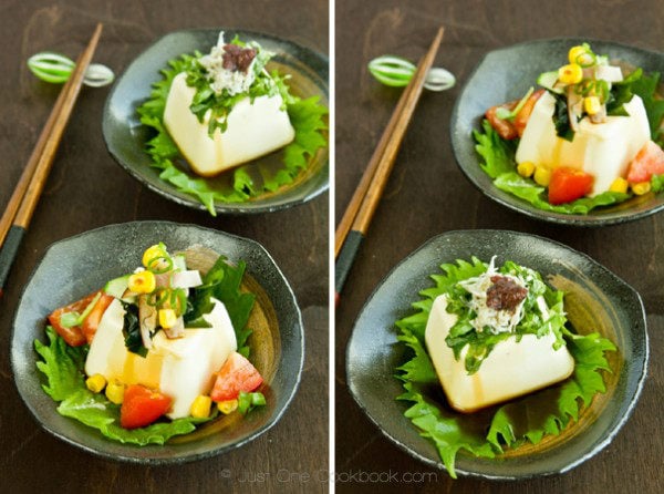 Japanese Chilled Tofu (Hiyayakko Recipe) 冷奴 • Just One Cookbook