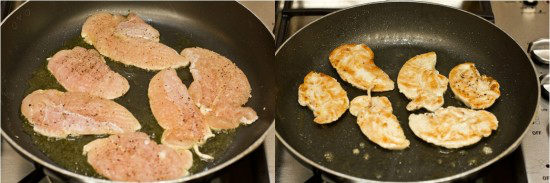 Chicken Scallopini with Lemon Butter Pasta 2