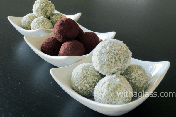 Matcha and White Chocolate Truffles