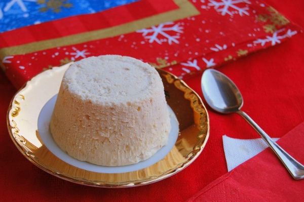 Nougat Semifreddo on a plate.