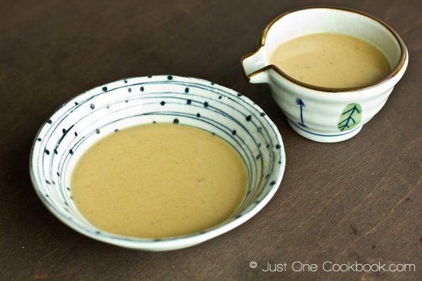 Sesame Sauce in bowls.