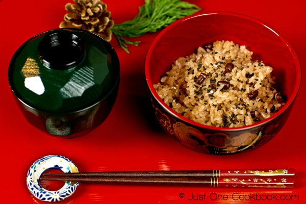sekihan (japanese azuki beans & rice) 赤飯