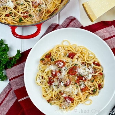 Tomato Bacon Pasta | JustOneCookbook.com