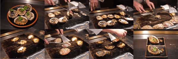 abalone grilled teppanyaki