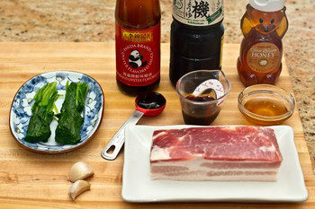 Honey Pork Belly Ingredients