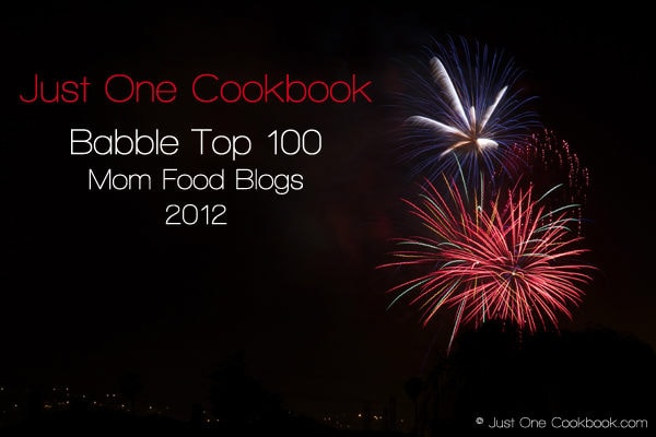 Babble Top 100 Mom Food Blogs 2012 | JustOneCookbook.com