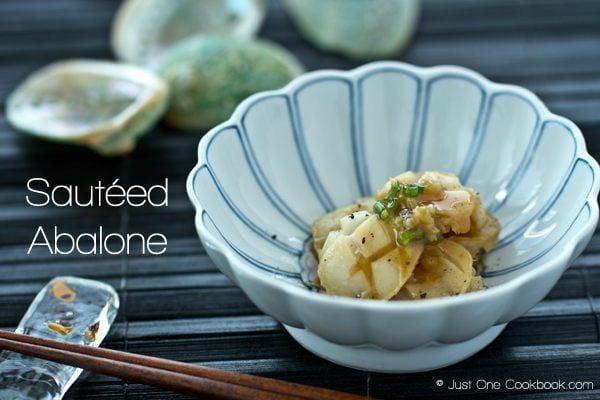 Sauteed Abalone in a bowl.