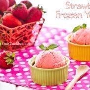 Strawberry Frozen Yogurt I JustOneCookbook.com