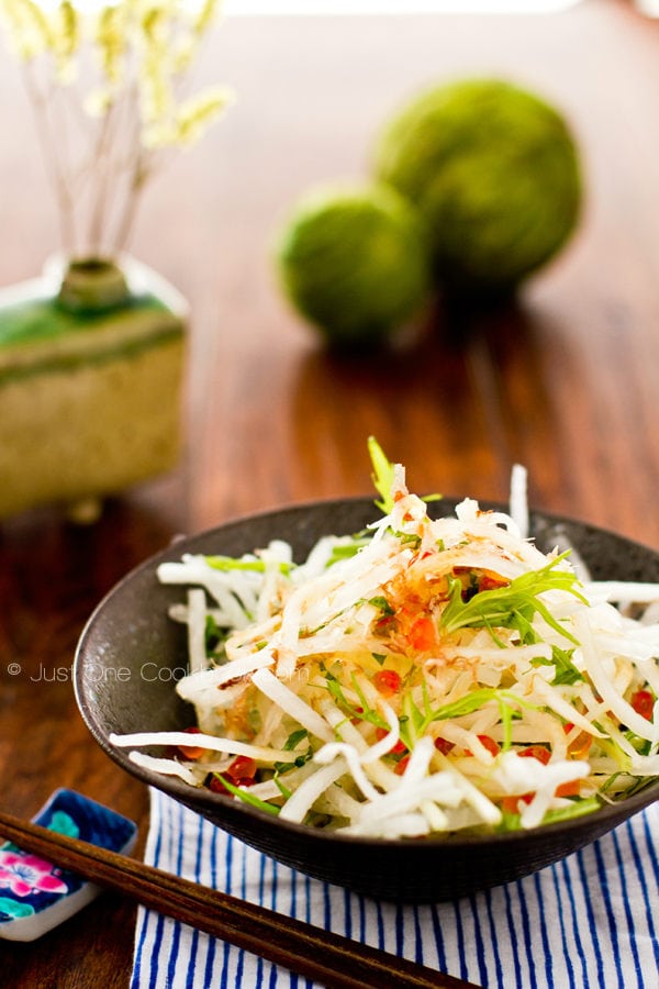 Daikon Salad in a bowl.