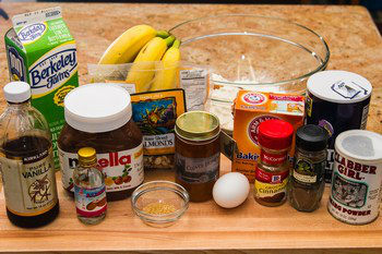 Nutella Banana Bread Ingredients