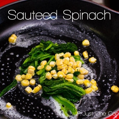 Sauteed Spinach | Just One Cookbook.com