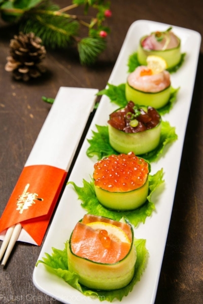 Cucumber Wrapped Sushi | JustOneCookbook.com