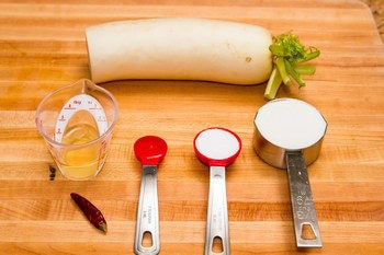 Pickled Daikon Radishes Ingredients