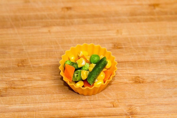 Frozen Vegetables in a cup.