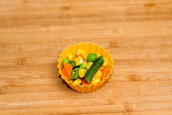 Frozen Vegetables in a cup. 