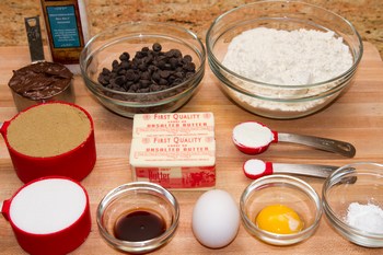 Chocolate Chip Cookies with Nutella Ingredients