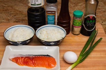 Salmon Fried Rice Ingredients