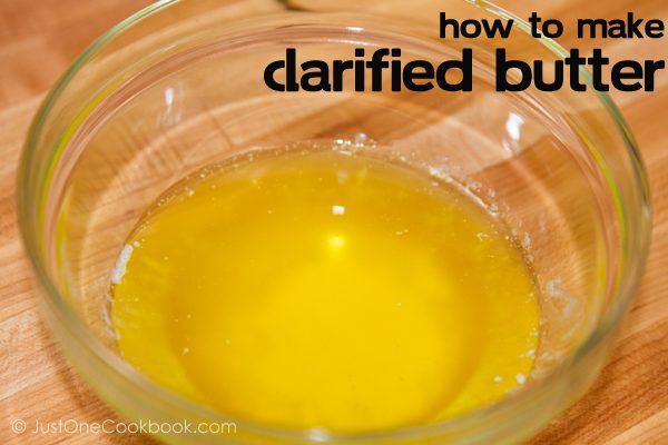 Clarified Butter in a glass bowl.