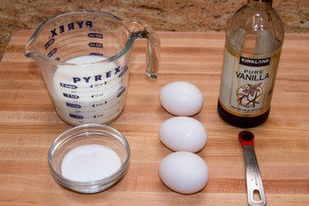 Custard Pudding Ingredients