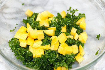 Massaged Kale Salad with Mango 3