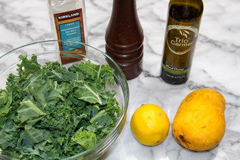 Massaged Kale Salad with Mango Ingredients
