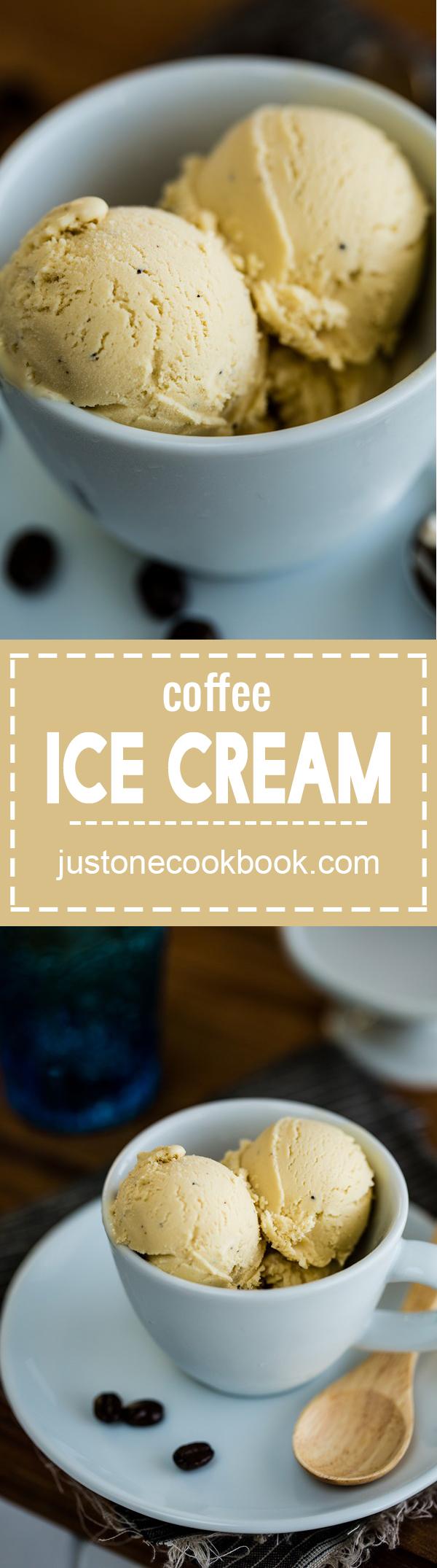 Coffee Ice Cream Recipe • Just One Cookbook