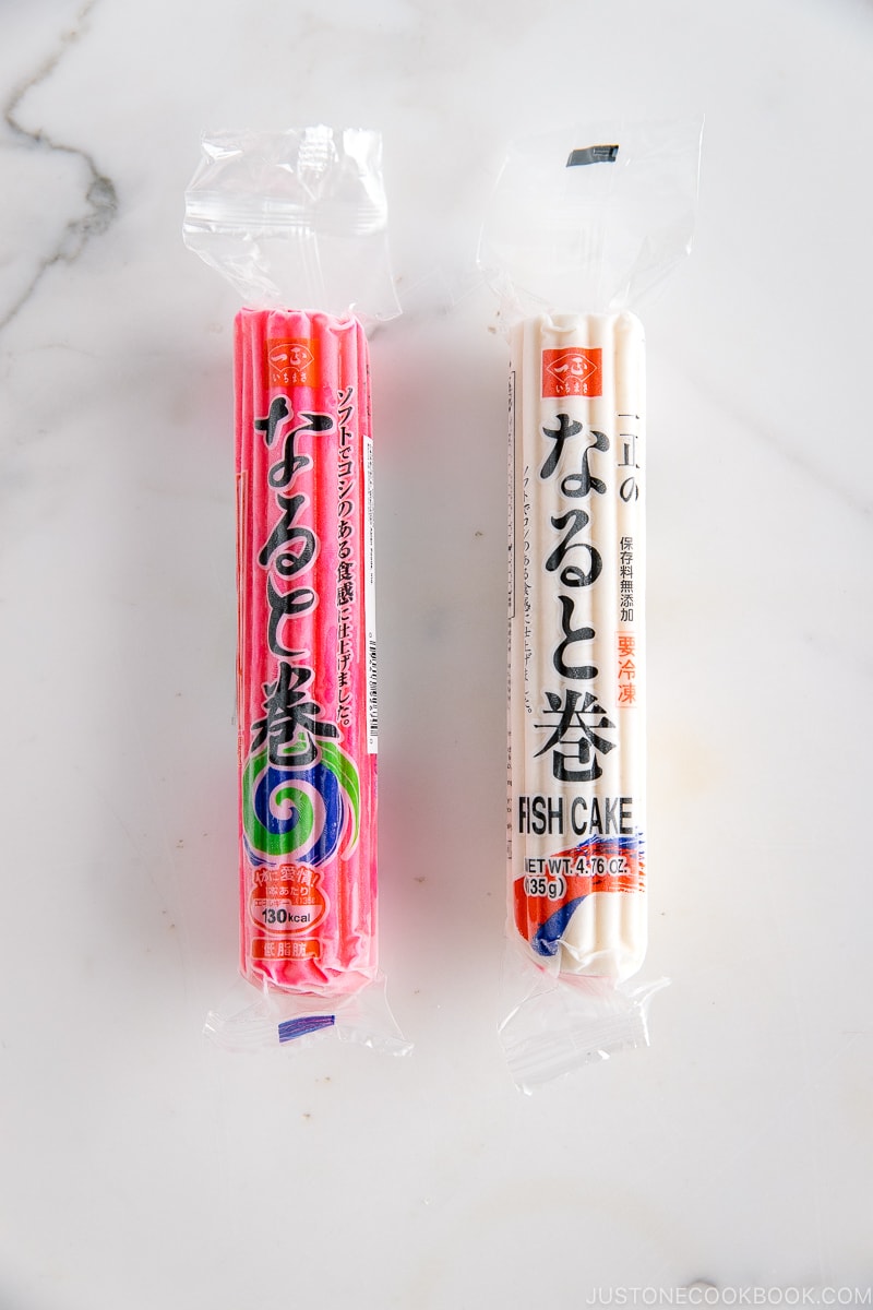 Kamaboko fish cakes-I especially like the uzumaki