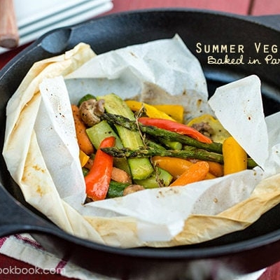 Summer Vegetables Baked in Parchment | Easy Japanese Recipes at JustOneCookbook.com