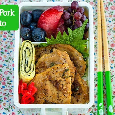 Ginger Pork Bento | Easy Japanese Recipes at JustOneCookbook.com